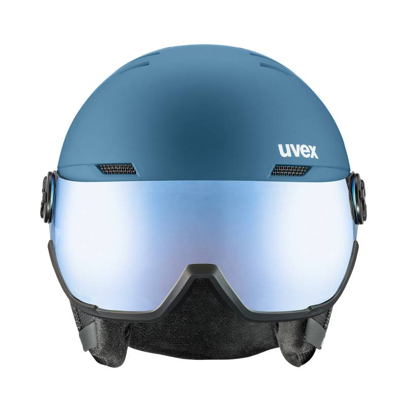 Skihelm Uvex Wanted Visor 56/6/262/00/05 Blau von Uvex