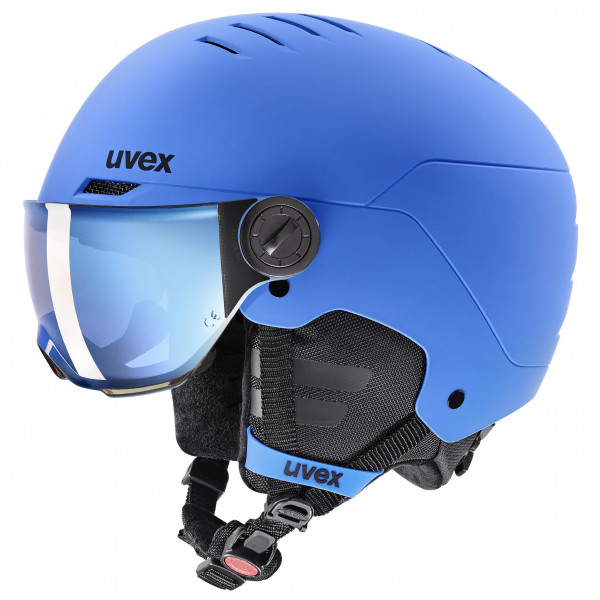 Uvex - Kid's Rocket Visor - Skihelm Gr 51-55 cm blau von Uvex