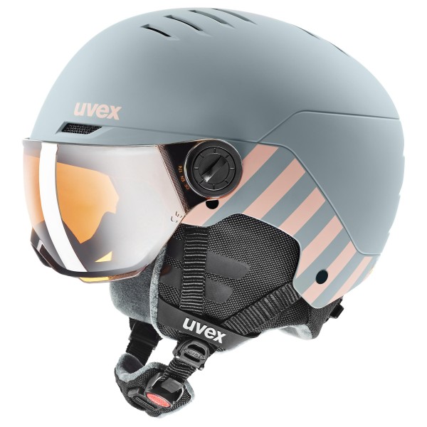 Uvex - Kid's Rocket Visor - Skihelm Gr 51-55 cm grau von Uvex