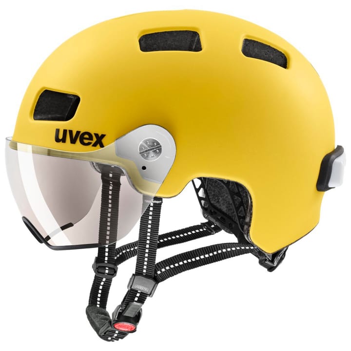 Uvex Rush visor Velohelm dunkelgelb von Uvex