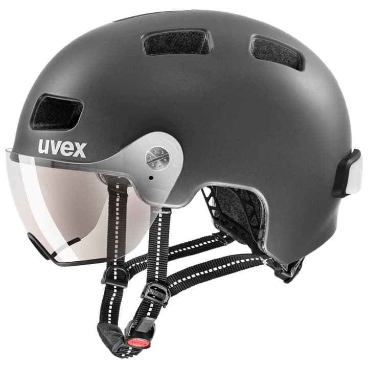 Uvex Rush visor Velohelm grau von Uvex