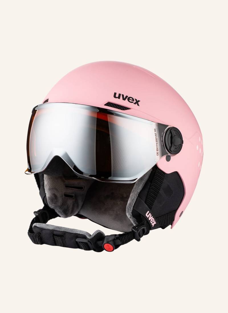 Uvex Skihelm Rocket Jr Visor pink von Uvex