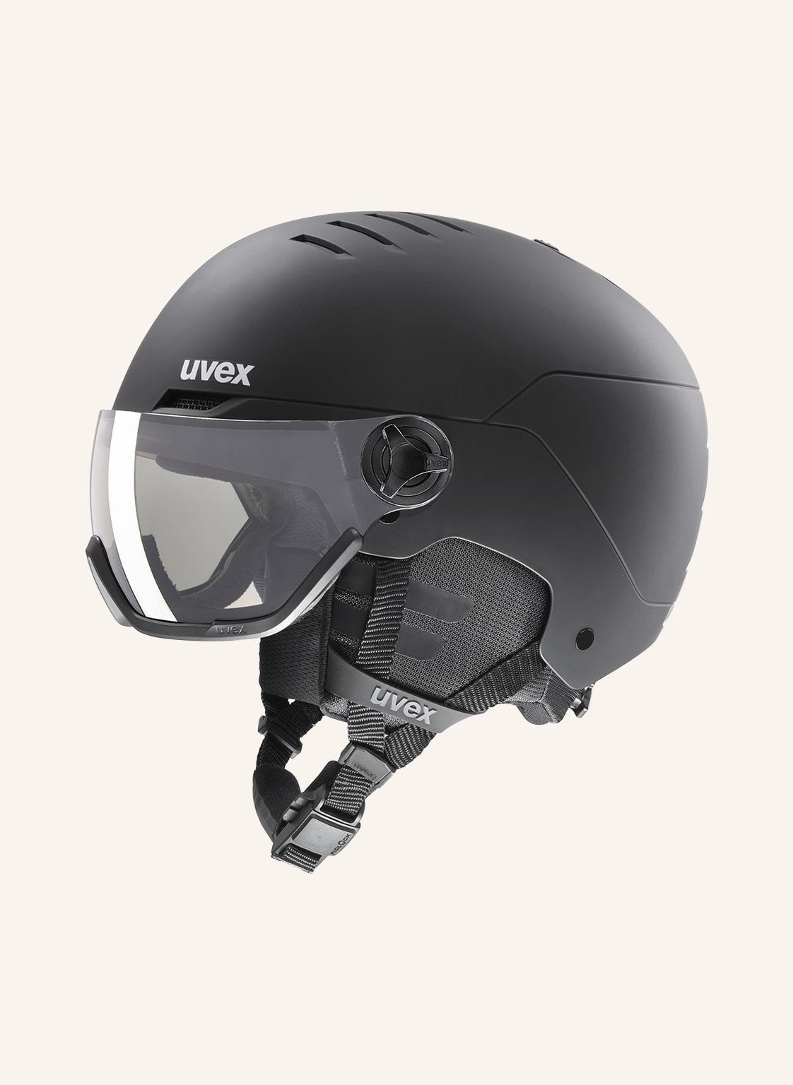 Uvex Skihelm Wanted Visor V schwarz von Uvex