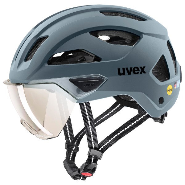 Uvex - Stride Visor Mips Cat. 1 (VLT 57%) - Velohelm Gr 53-56 cm;59-61 cm grau von Uvex