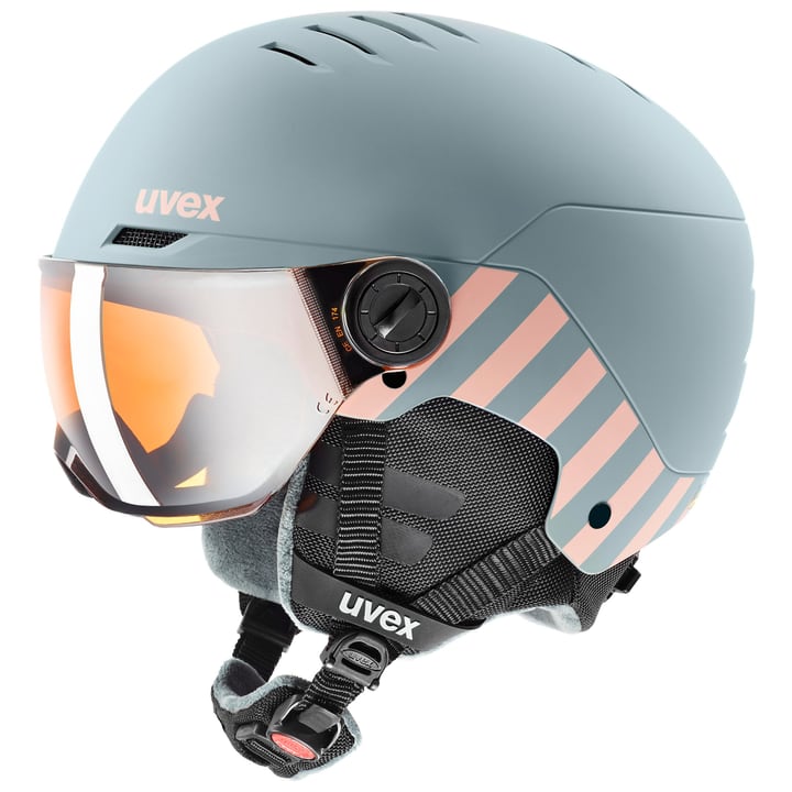 Uvex rocket jr. visor Skihelm hellgrau von Uvex