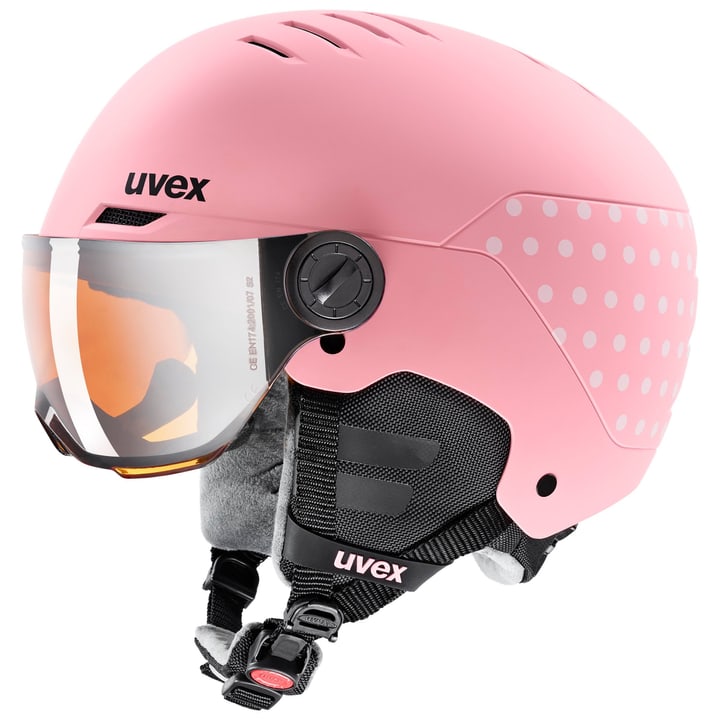 Uvex rocket jr. visor Skihelm pink von Uvex