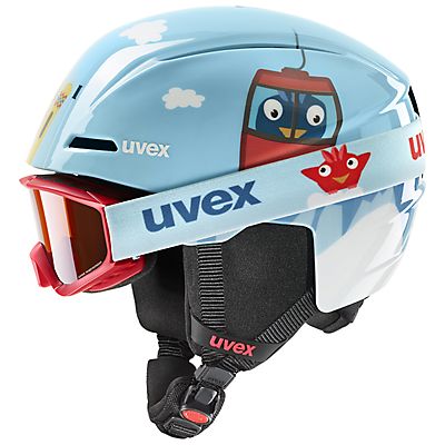 viti Kinder Skihelm + Brille von uvex