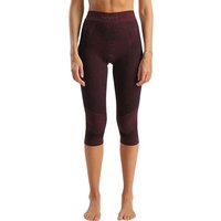 UYN Damen Unterziehhose Fusyon Biotech Medium Merino 3/4 dunkelrot | S/M von Uyn