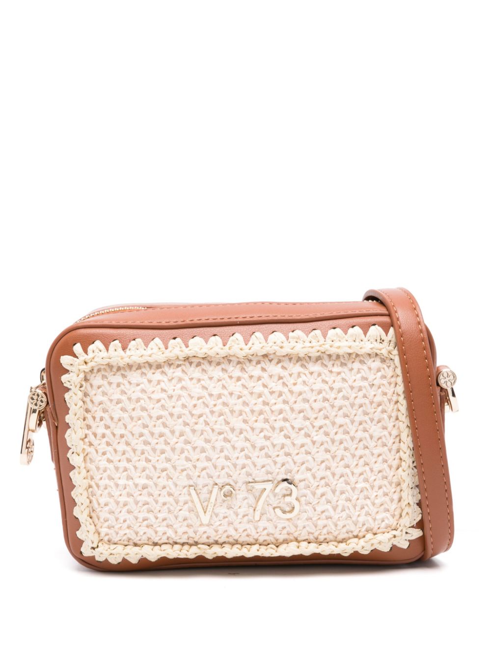 V°73 Antelope braided-trim shoulder bag - Neutrals von V°73