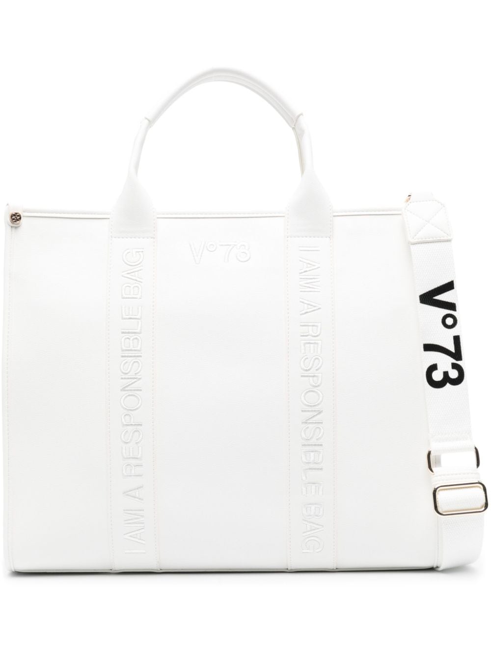 V°73 Echo 73 tote bag - White von V°73