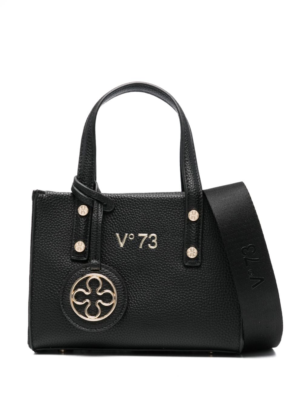 V°73 logo-charm tote bag - Black von V°73