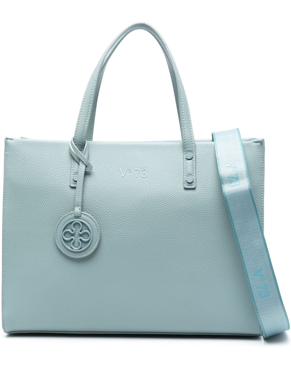 V°73 logo-charm tote bag - Blue von V°73