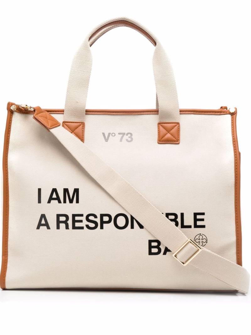 V°73 Responsability tote bag - Neutrals von V°73