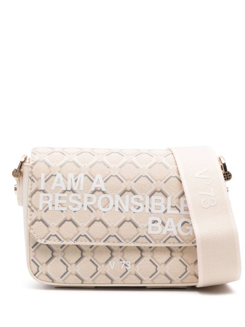 V°73 Responsibility Logo crossbody bag - White von V°73