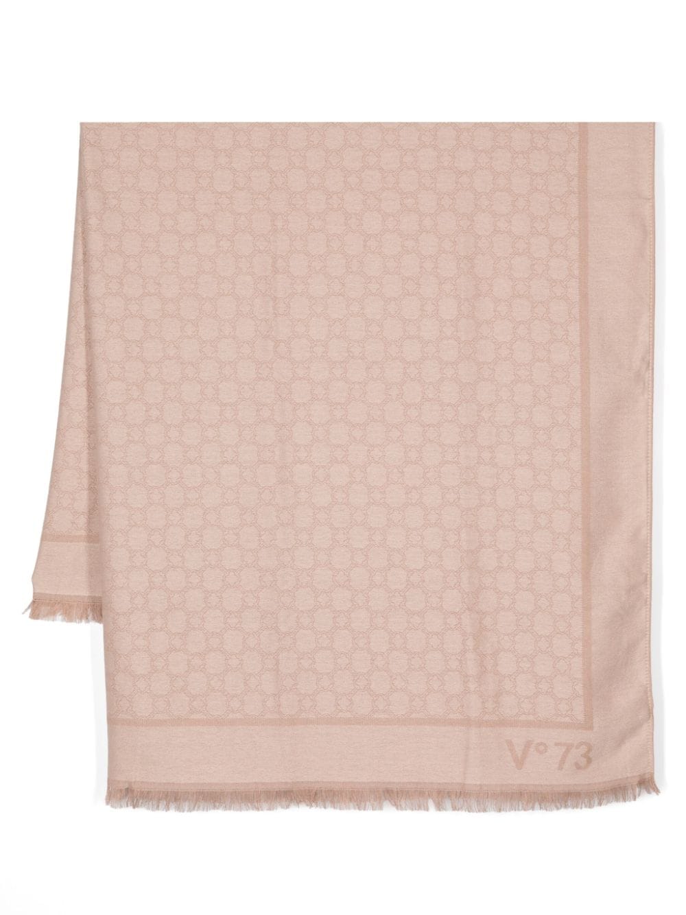 V°73 geometric-jacquard scarf - Neutrals von V°73