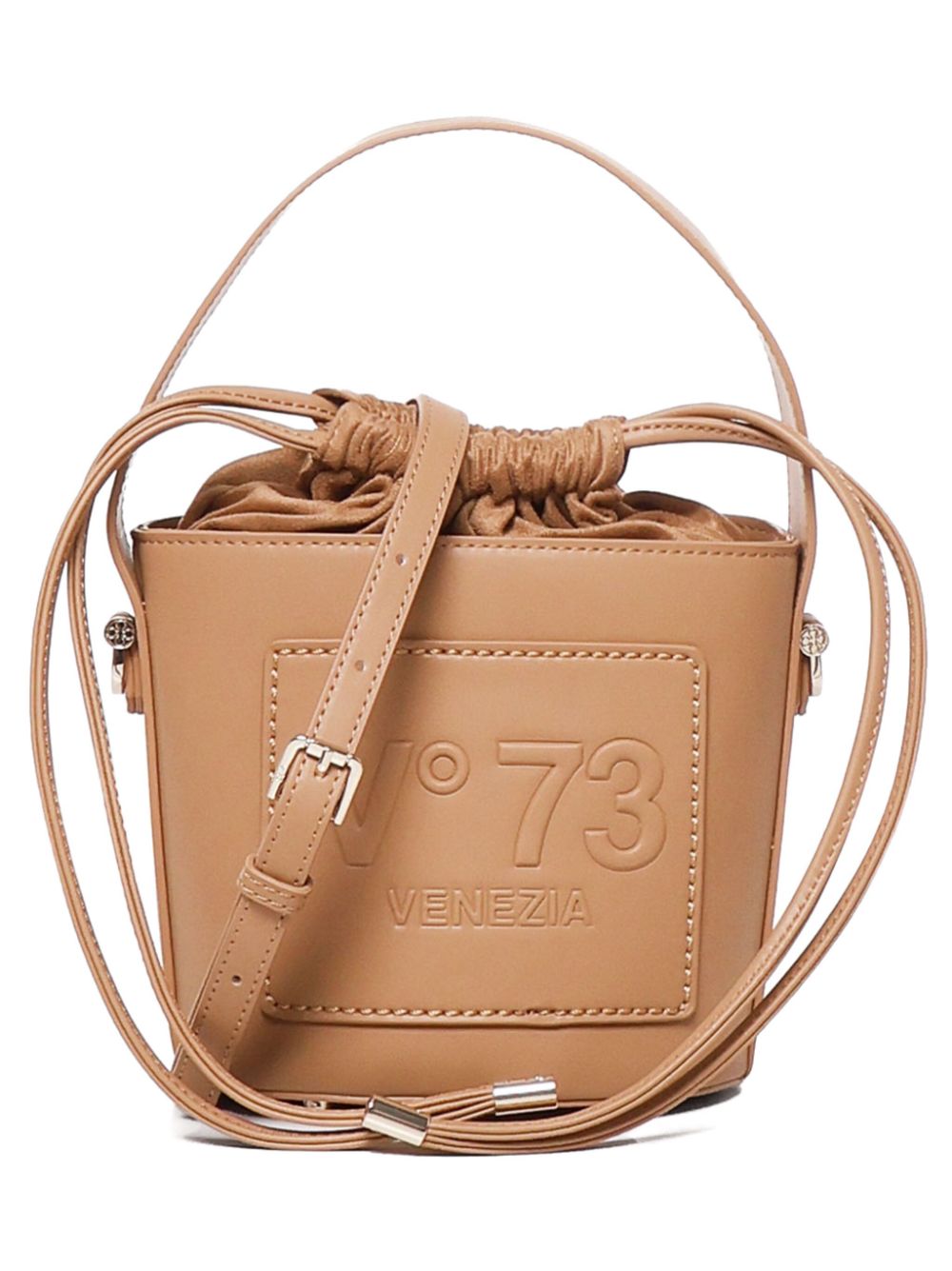 V°73 logo-embossed bucket bag - Brown von V°73