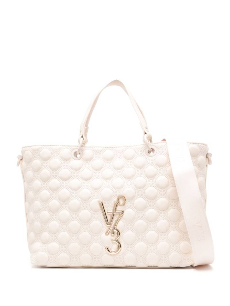 V°73 logo-lettering tote bag - White von V°73