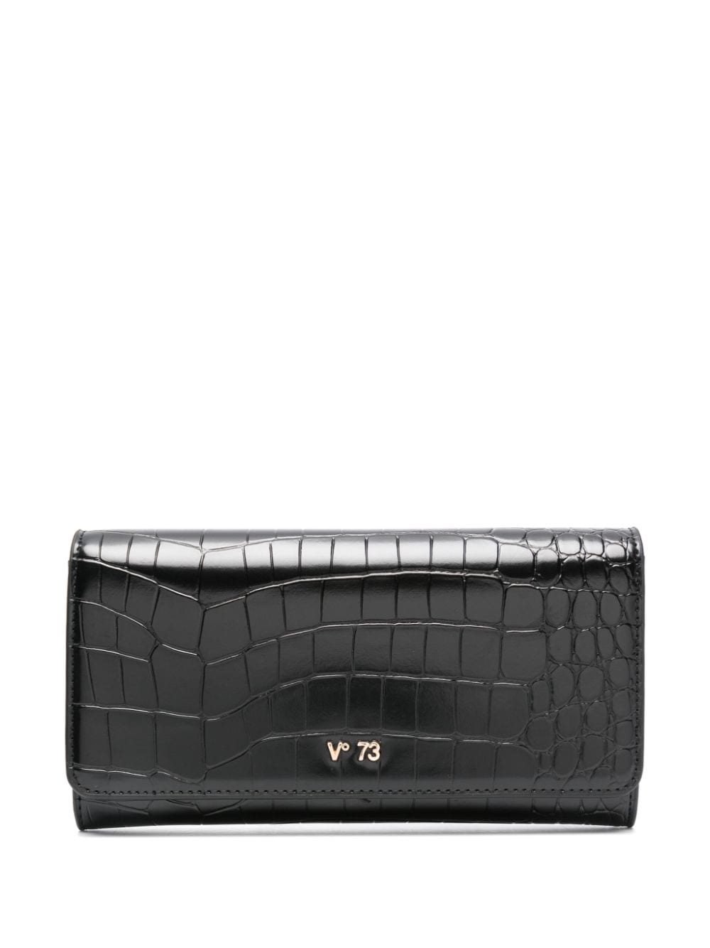 V°73 logo-lettering wallet - Black von V°73