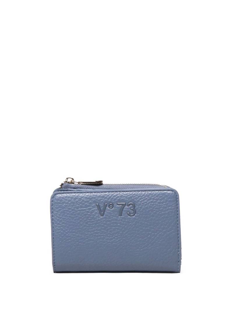 V°73 logo-lettering wallet - Blue von V°73