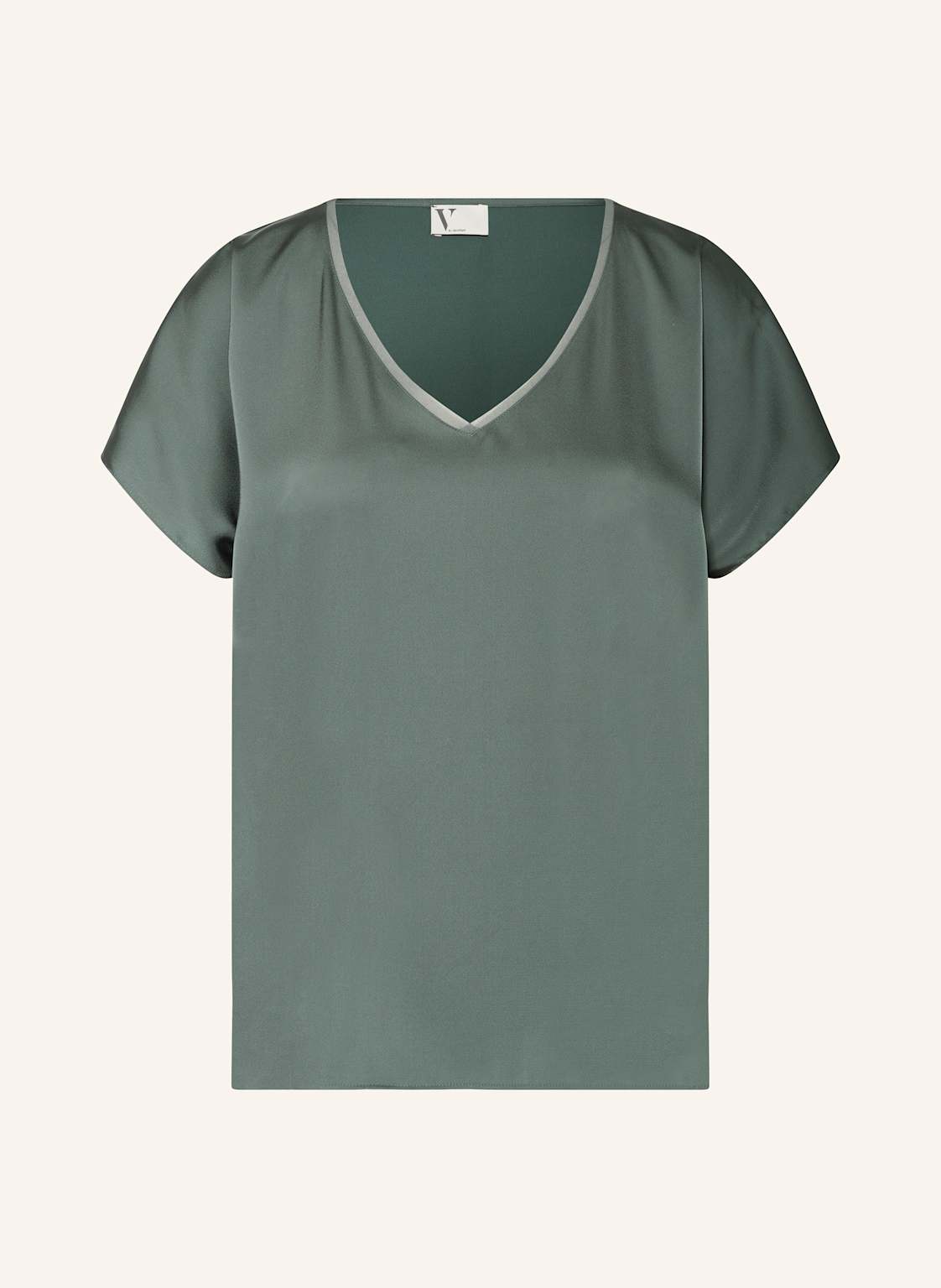 V By Vera Mont Blusenshirt Aus Satin grau V By Vera Mont Blusenshirt Aus Satin grau von V by Vera Mont