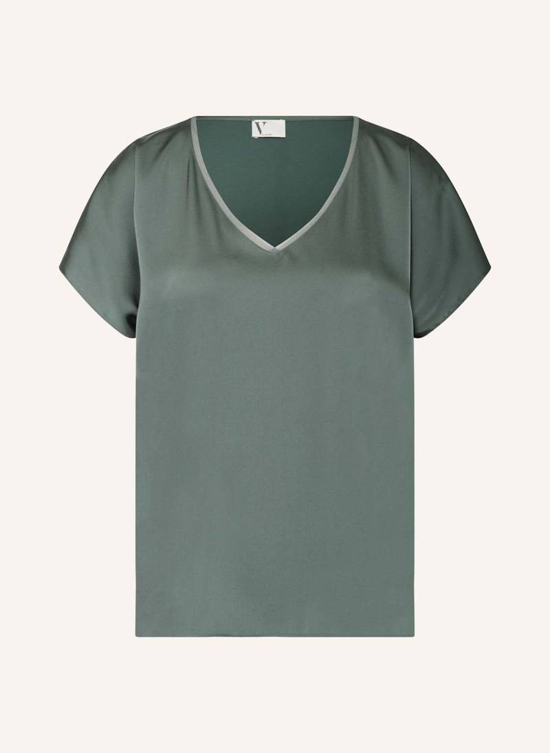 V By Vera Mont Blusenshirt Aus Satin grau von V by Vera Mont