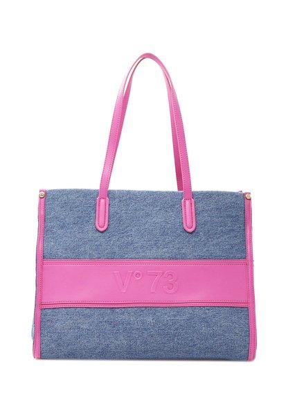 Sorrento Bis Tote Handtasche Damen Blau Denim ONE SIZE von V73