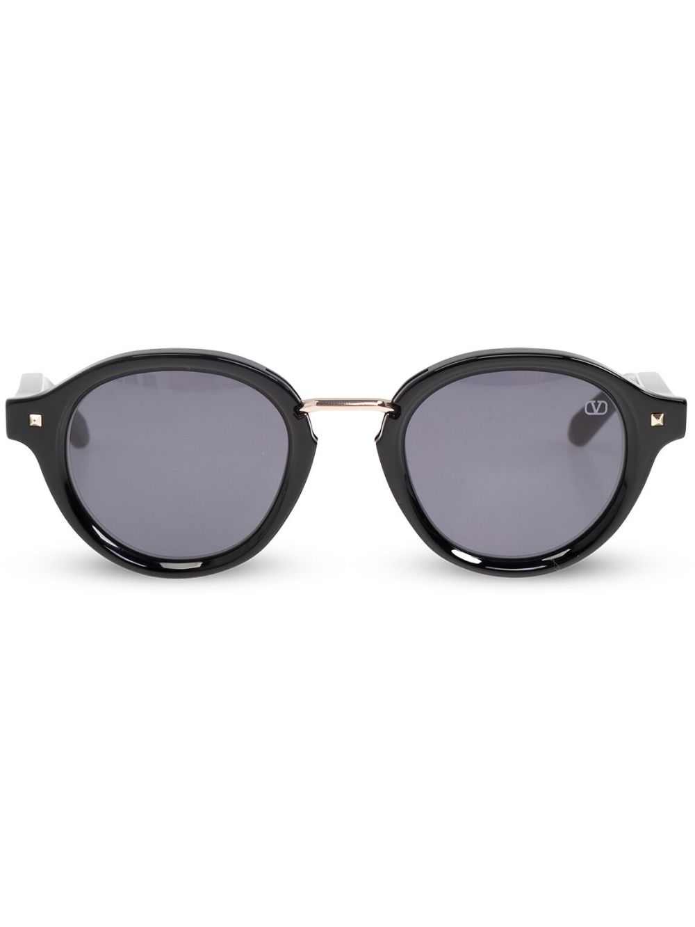 VALENTINO GARAVANI EYEWEAR round-frame sunglasses - 132A BLACK von VALENTINO GARAVANI EYEWEAR