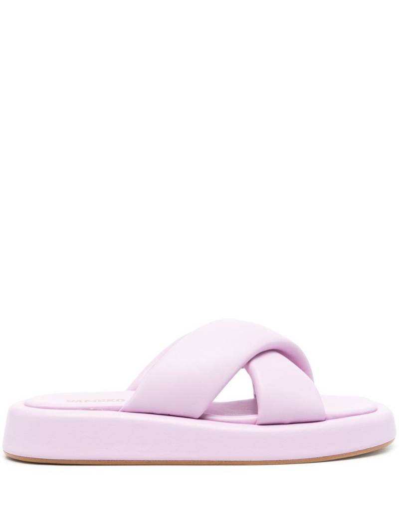 VAMSKO Pillow leather sandals - Purple von VAMSKO