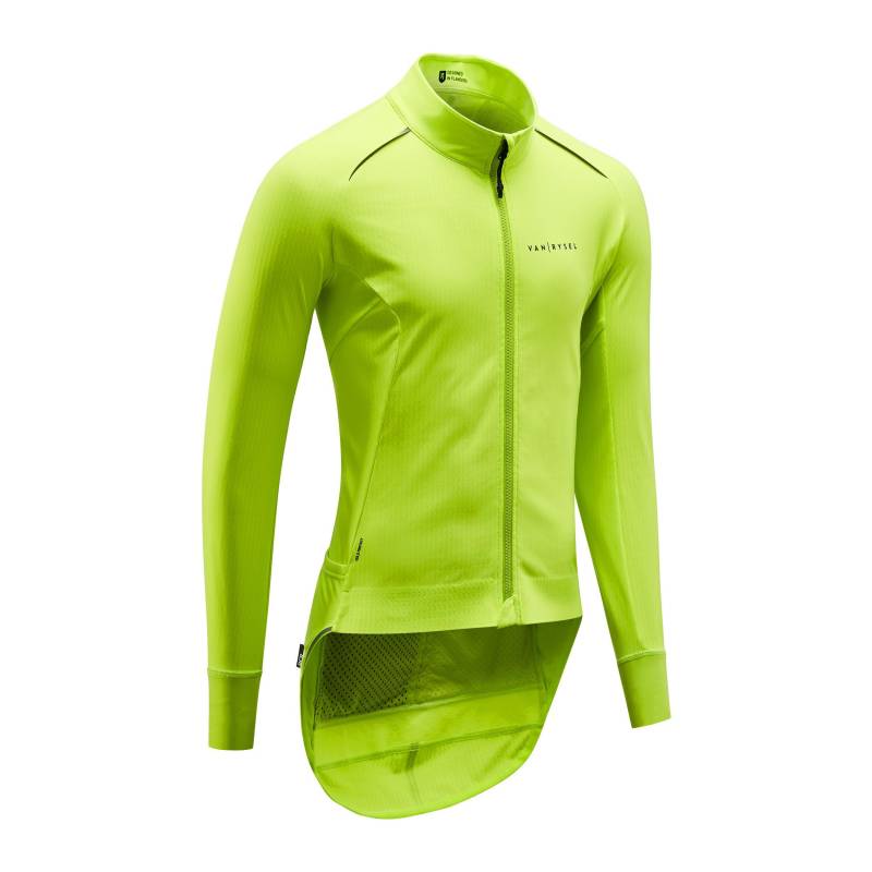 VAN RYSEL - Fahrradjacke Rennrad Winter Racer gelb, für Herren, Gelb, Größe 40/M von VAN RYSEL