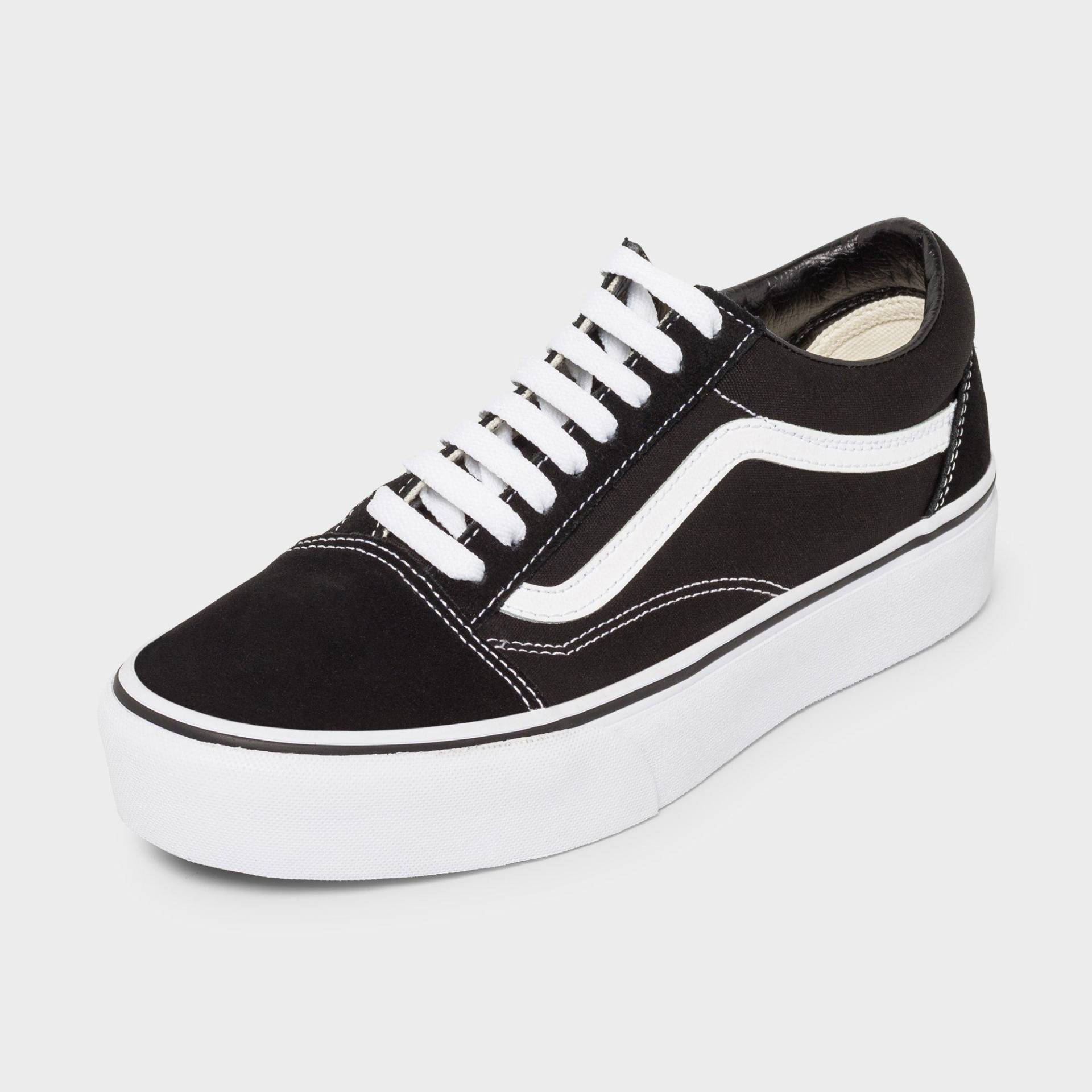 Sneakers, Low Top Damen Schwarz/Weiss 36 von VANS