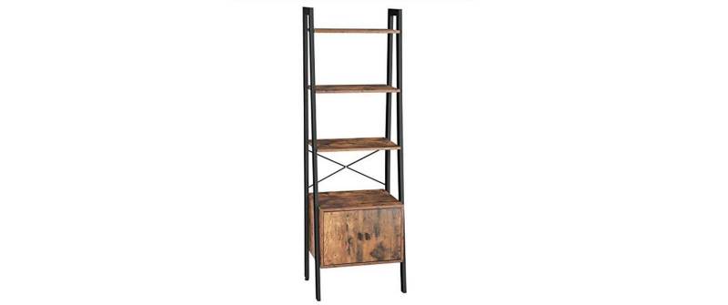 VASAGLE Regal »56 x 34 x 173 cm, Braun/Schwarz« von VASAGLE