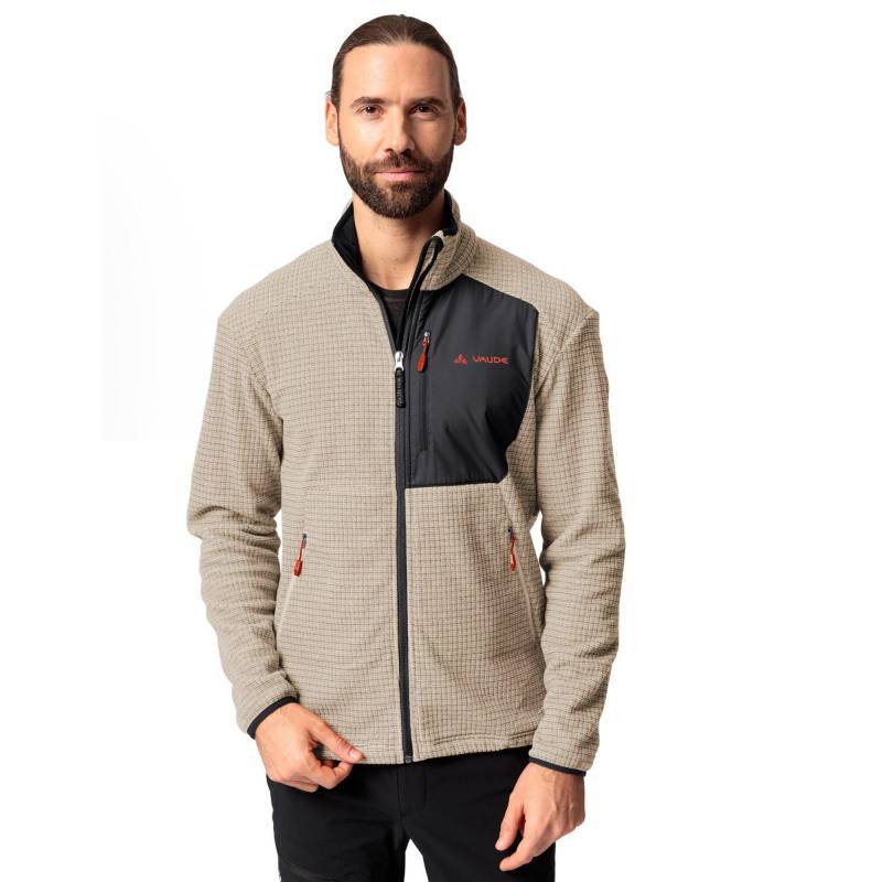 Fleecejacke Mit Kapuze Herren Beige XL von VAUDE