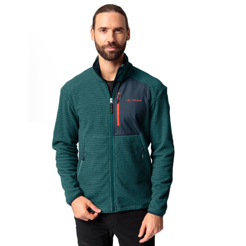 Fleecejacke Mit Kapuze Herren Dunkelgrün M von VAUDE