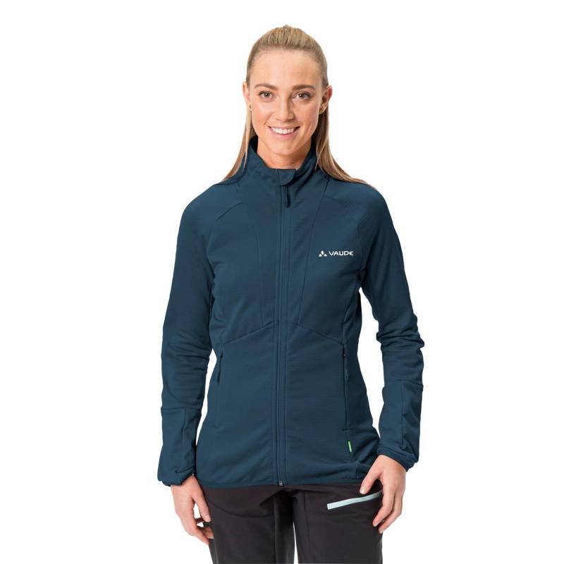 Fleecejacke Ohne Kapuze Damen Petroleumblau 36 von VAUDE