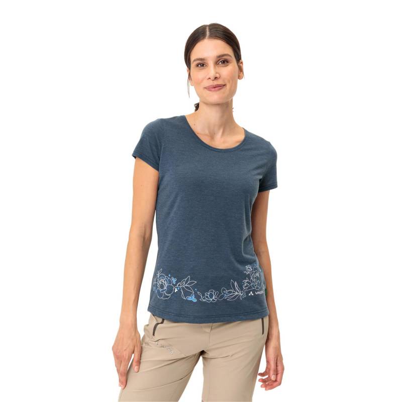 T-shirt Damen Petroleumblau 36 von VAUDE