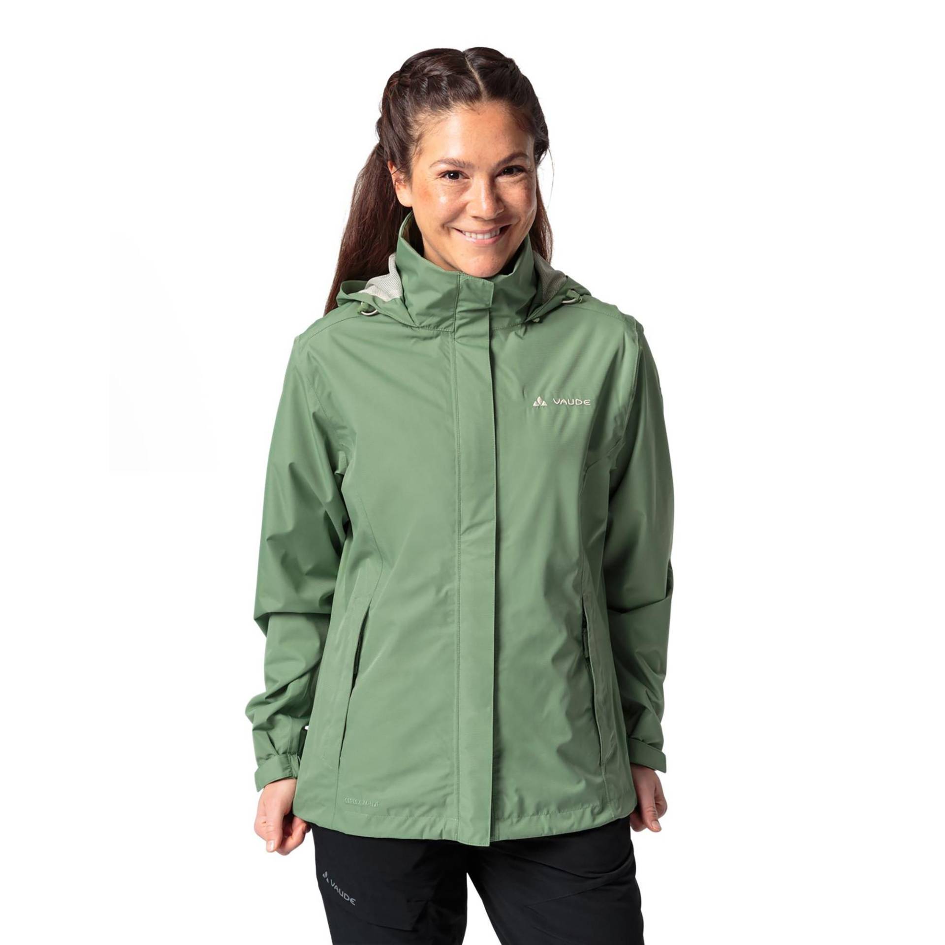 Trekkingjacke Mit Kapuze Damen Hellgrün 36 von VAUDE