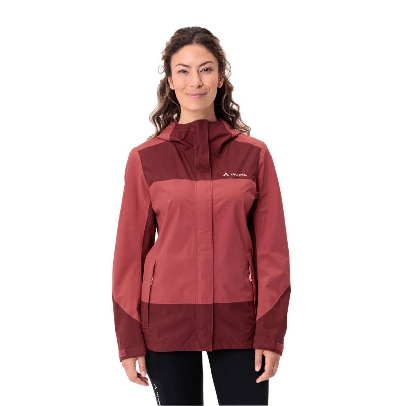 Trekkingjacke Mit Kapuze Damen Rot 34 von VAUDE