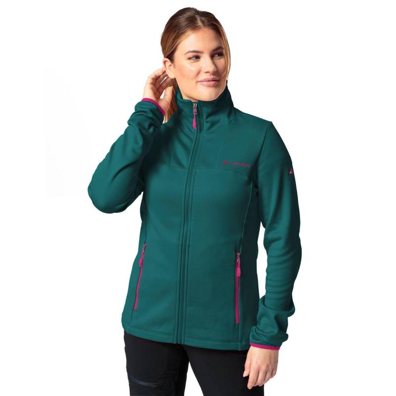 Trekkingjacke Ohne Kapuze Damen Türkisblau 40 von VAUDE