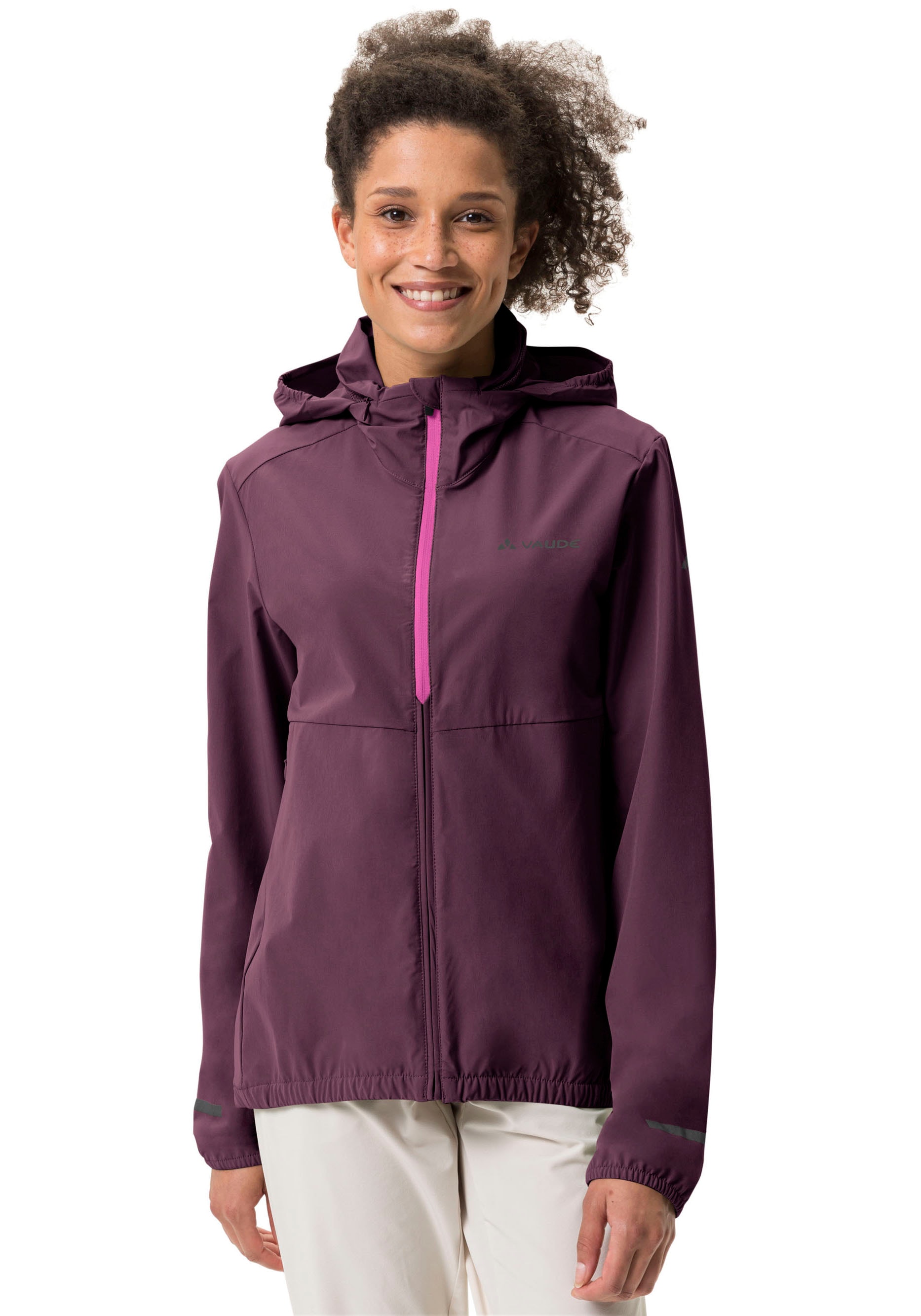 VAUDE Funktionsjacke »WOMEN'S CYCLIST AIR JACKET«, (1 St.), mit Kapuze, Wasserabweisend & Windabweisend & Atmungsaktiv von VAUDE