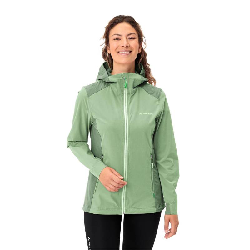 Windjacke Mit Kapuze Damen Hellgrün 38 von VAUDE