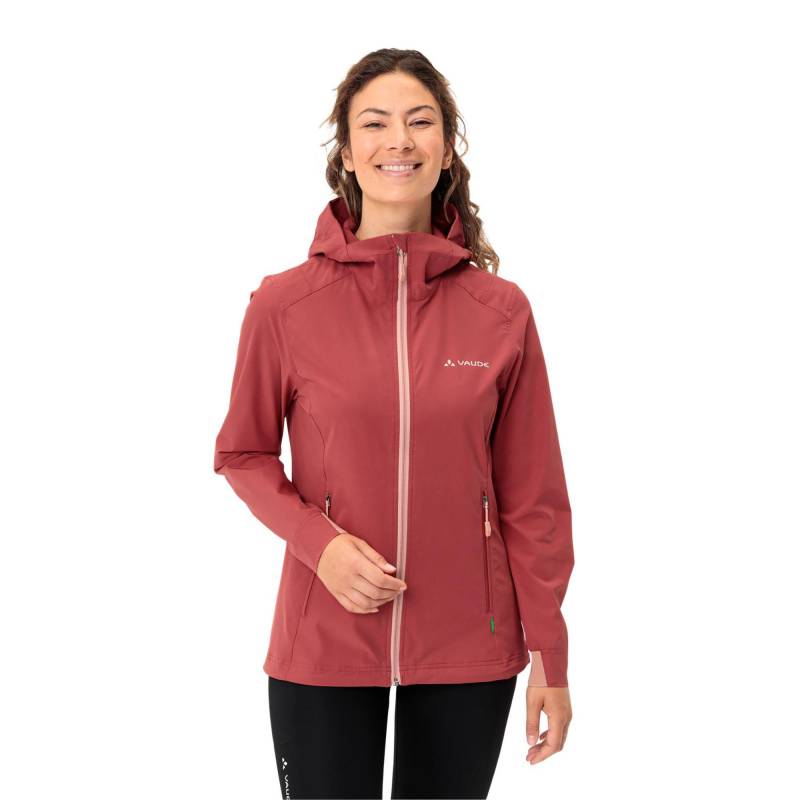 Windjacke Mit Kapuze Damen Rot 36 von VAUDE