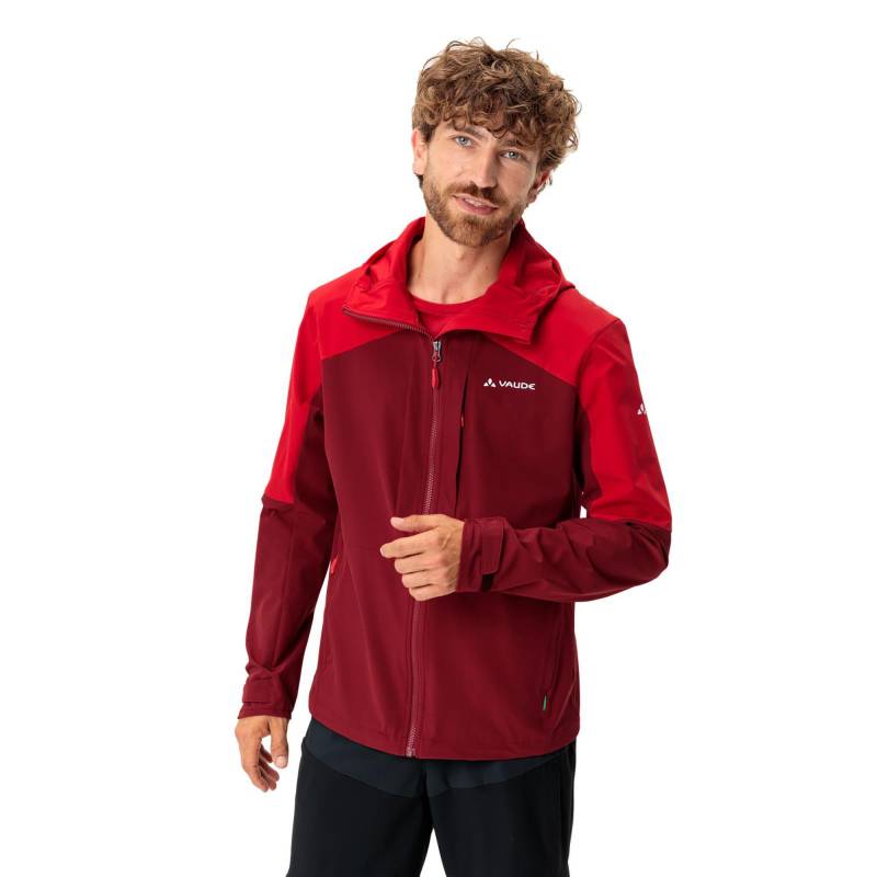 Windjacke Mit Kapuze Herren Dunkelrot L von VAUDE