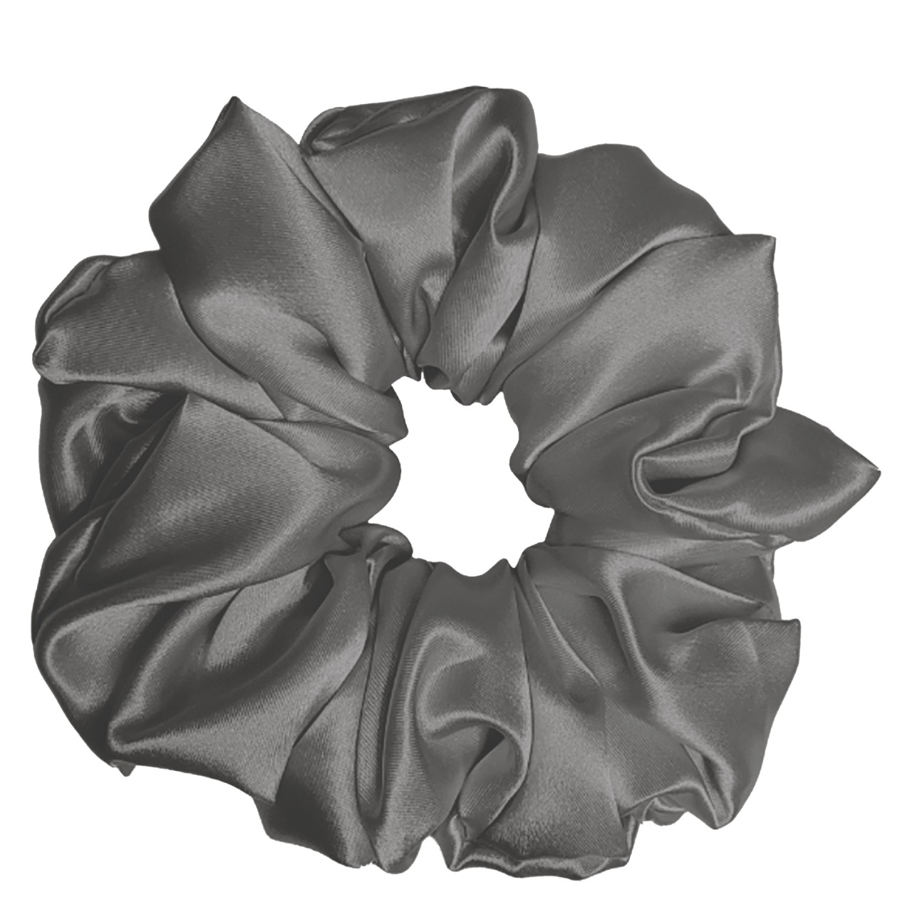 VBEAUTY Hair - Seiden Scrunchie Anthrazit von VBEAUTY