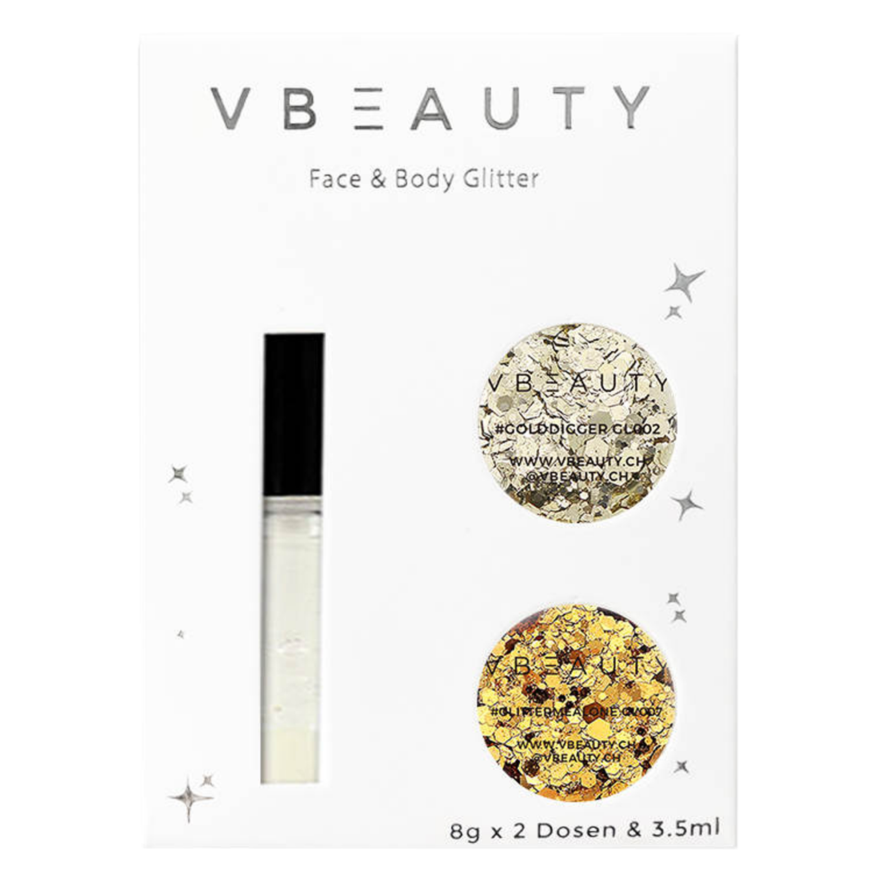 VBEAUTY Make Up - Chunky Glitter Gold Edition von VBEAUTY