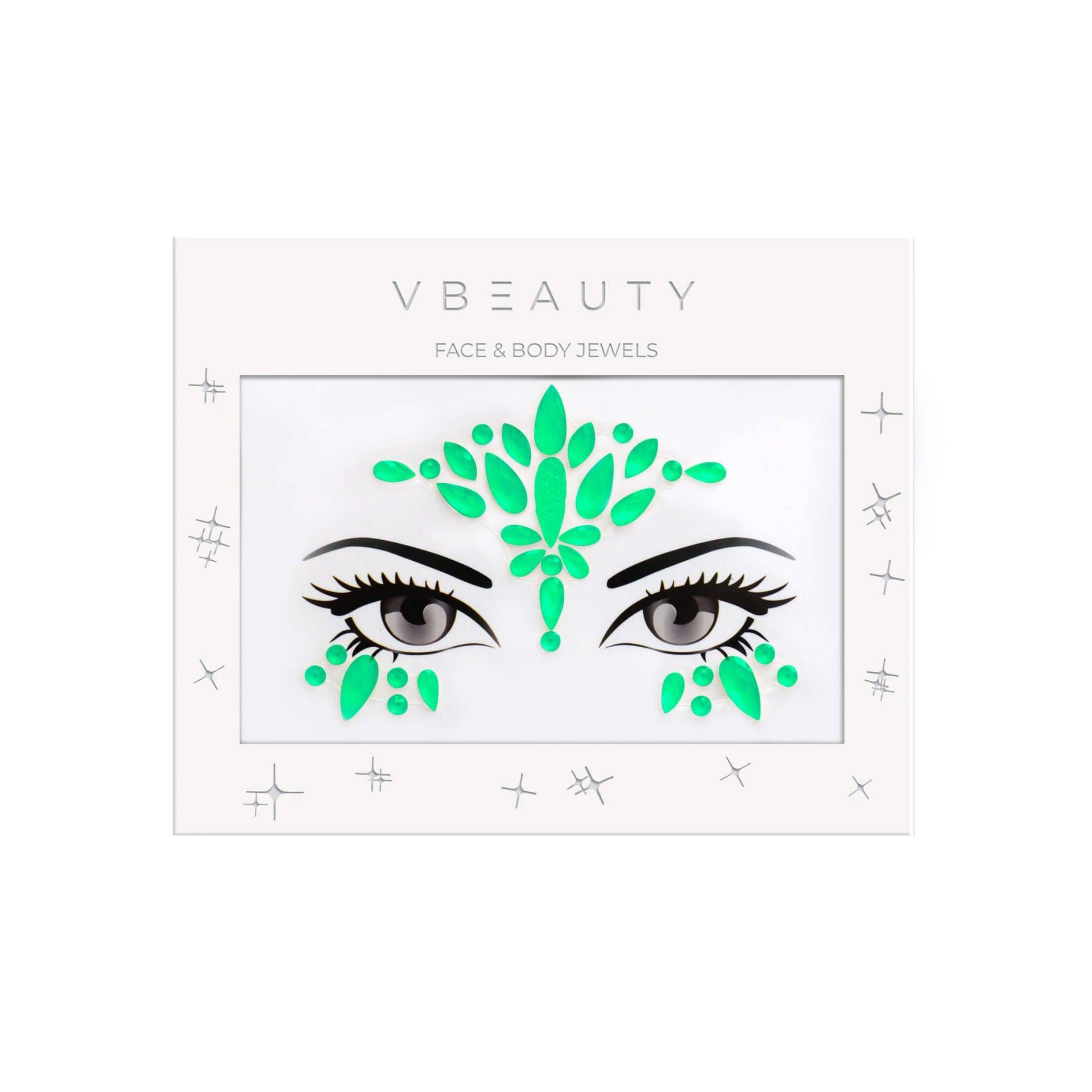 Vbeauty Face Jewels #fiftyshadesofglitter Glow In The Dark Damen  ONE SIZE von VBEAUTY