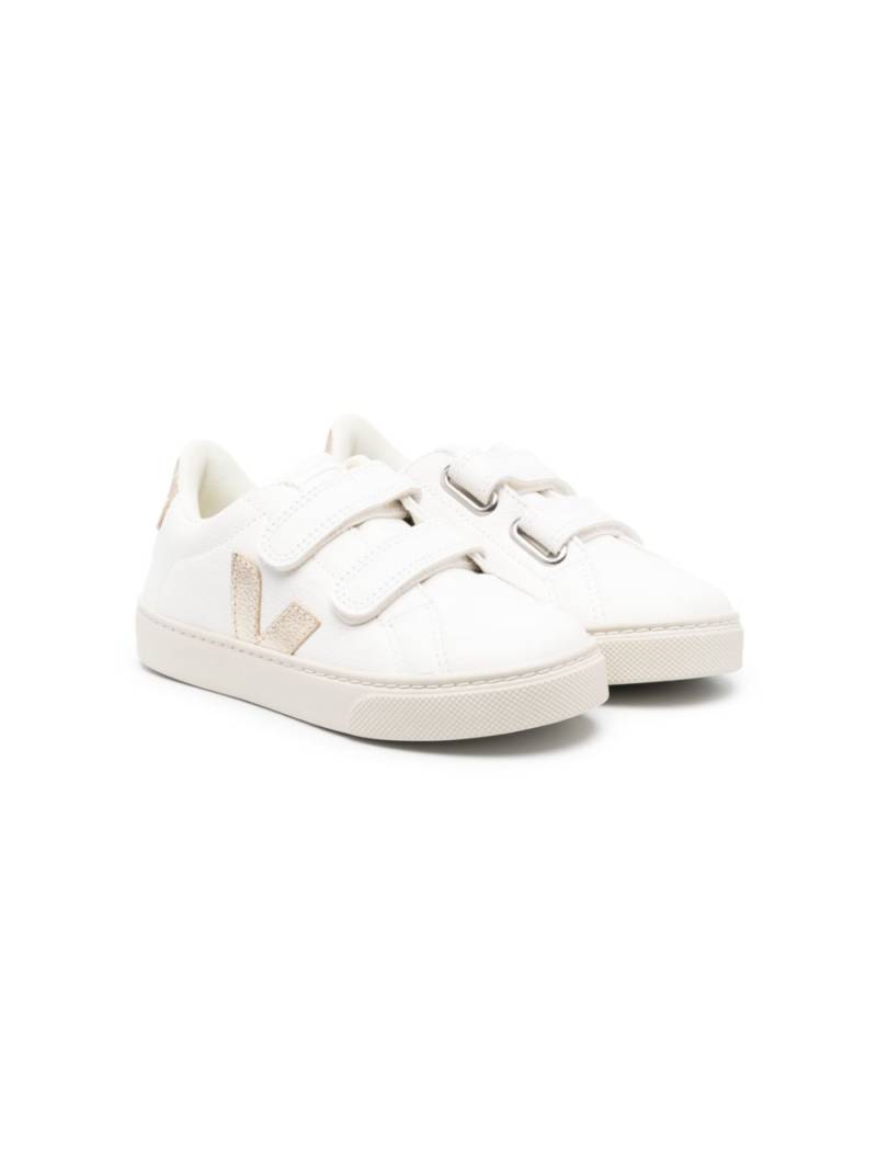 VEJA Kids Esplar leather touch-strap sneakers - White von VEJA Kids