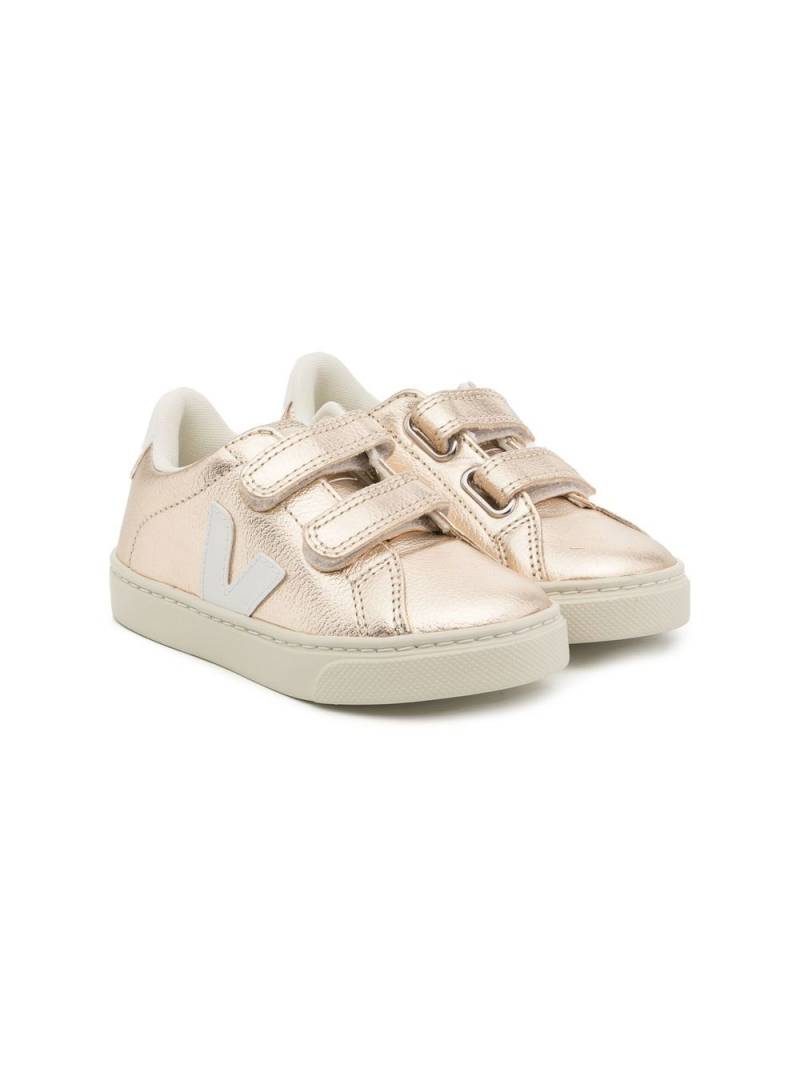 VEJA Kids Esplar touch-strap trainers - Metallic von VEJA Kids