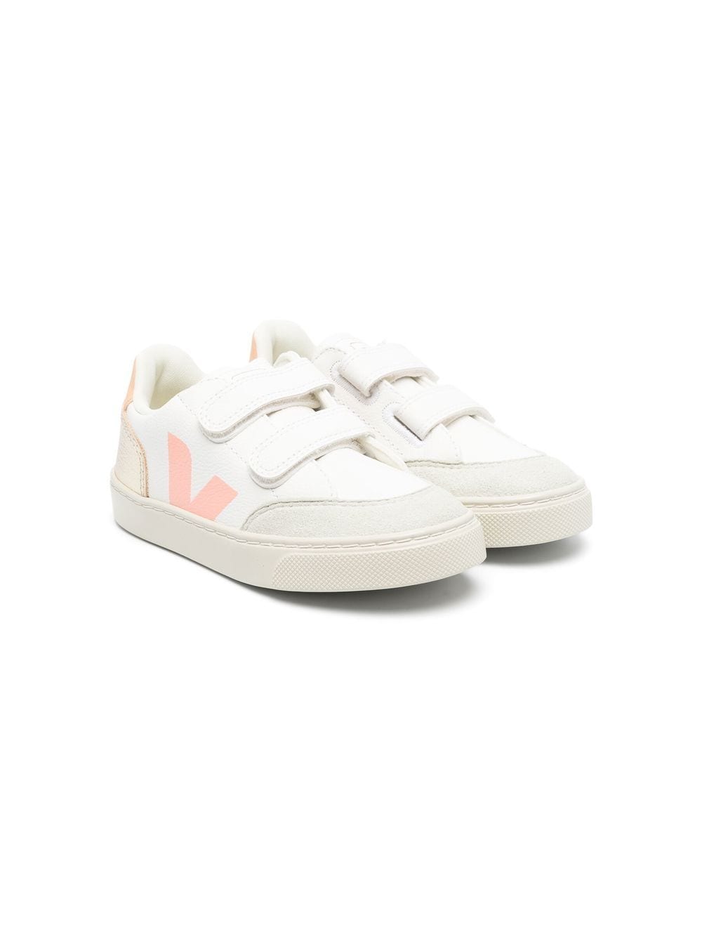 VEJA Kids touch-strap logo-patch sneakers - White von VEJA Kids