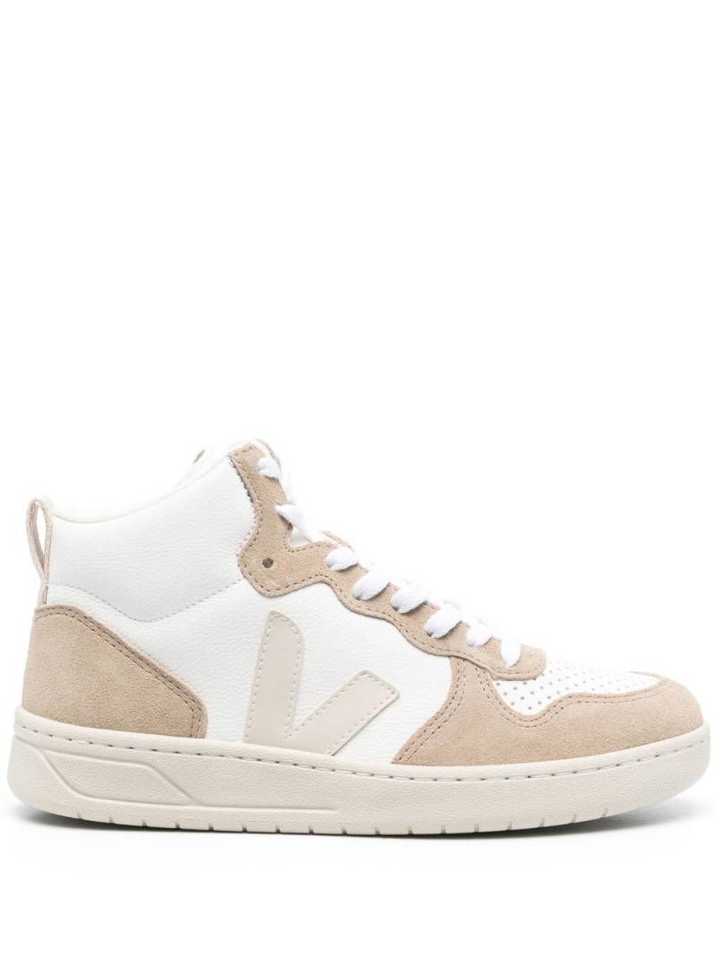 VEJA V-15 high-top sneakers - Neutrals von VEJA