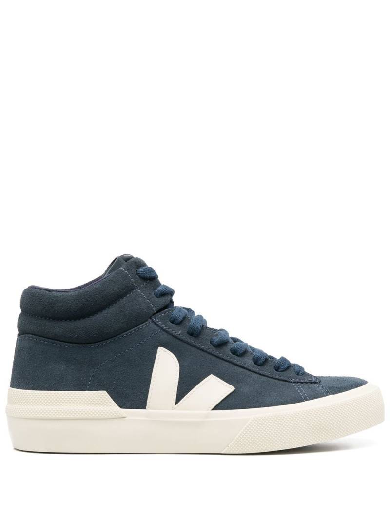 VEJA logo-patch high-top sneakers - Blue von VEJA